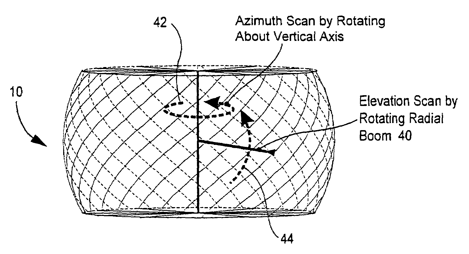 Inflatable-collapsible transreflector antenna