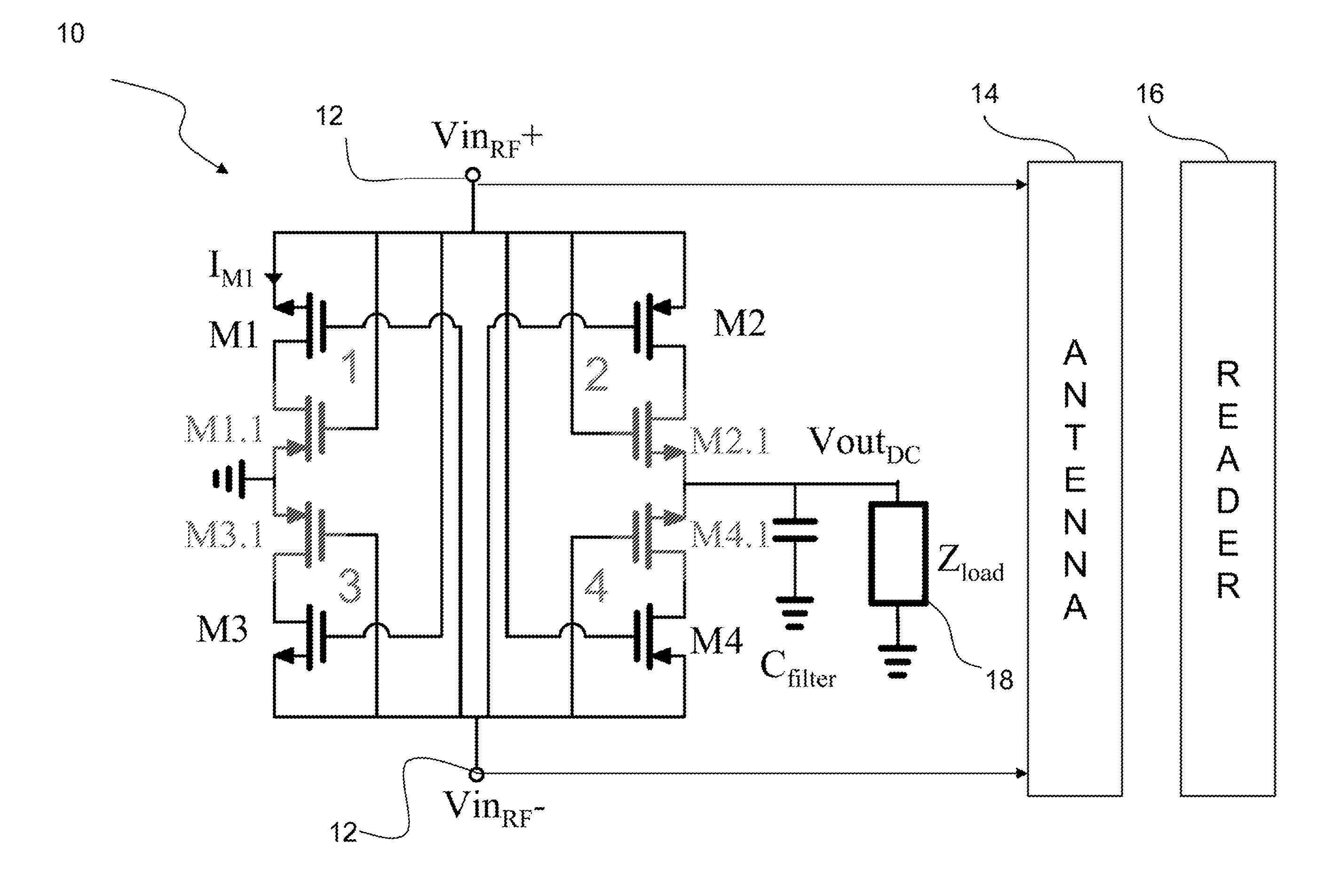 Switch mode voltage rectifier, RF energy conversion and wireless power supplies