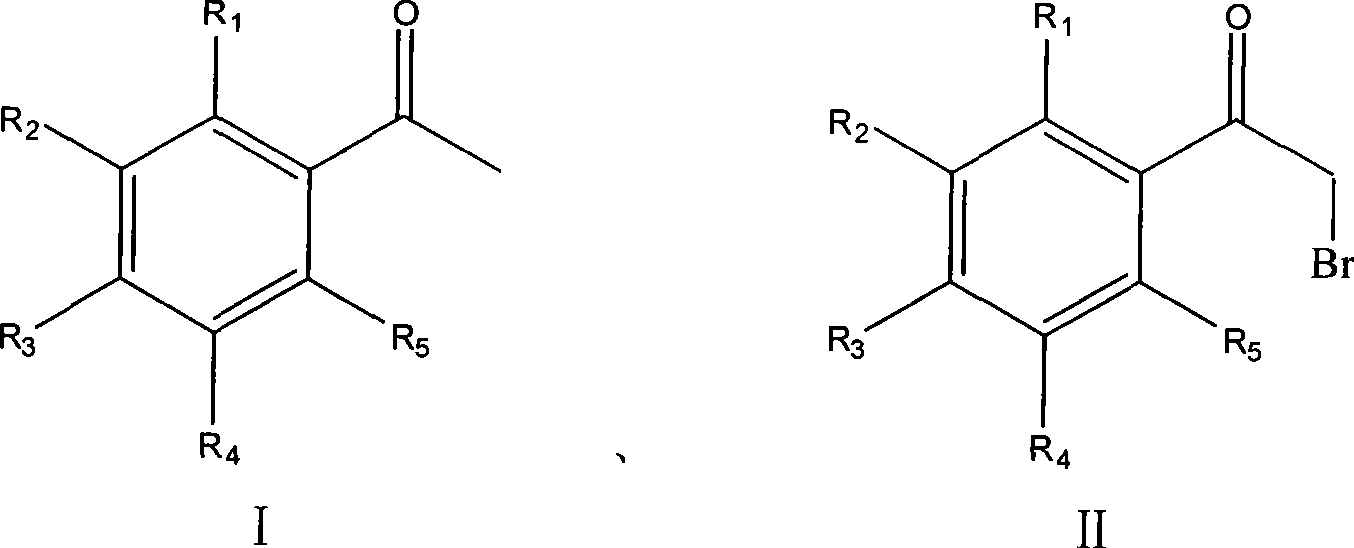 Process for synthesizing alpha-bromoacetophenone compound