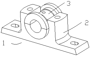 Anti-disengaging mandrel roller fixing device for caterpillar track conveyer