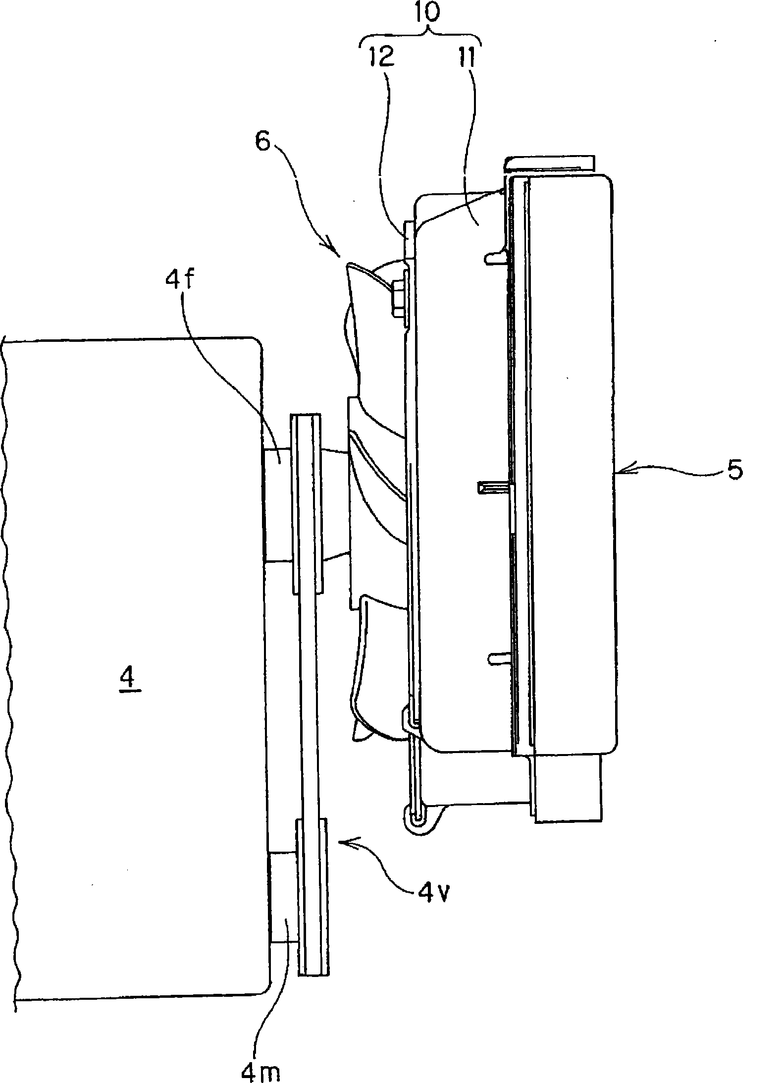 Cooling structure for working vehicle
