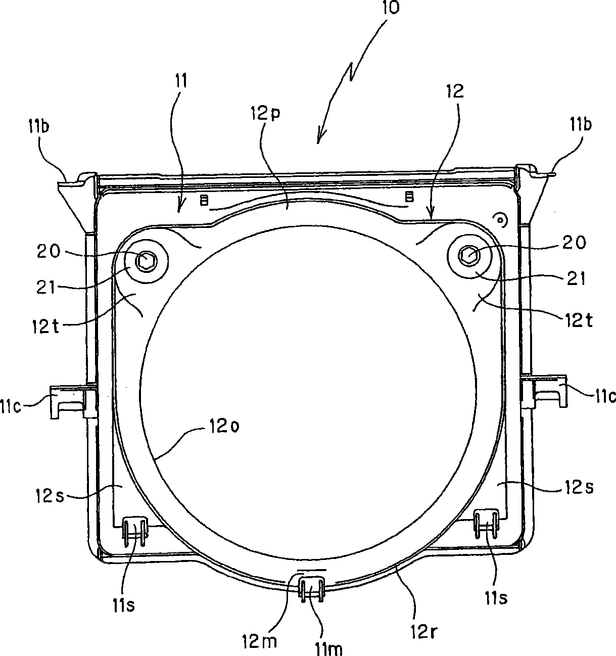 Cooling structure for working vehicle