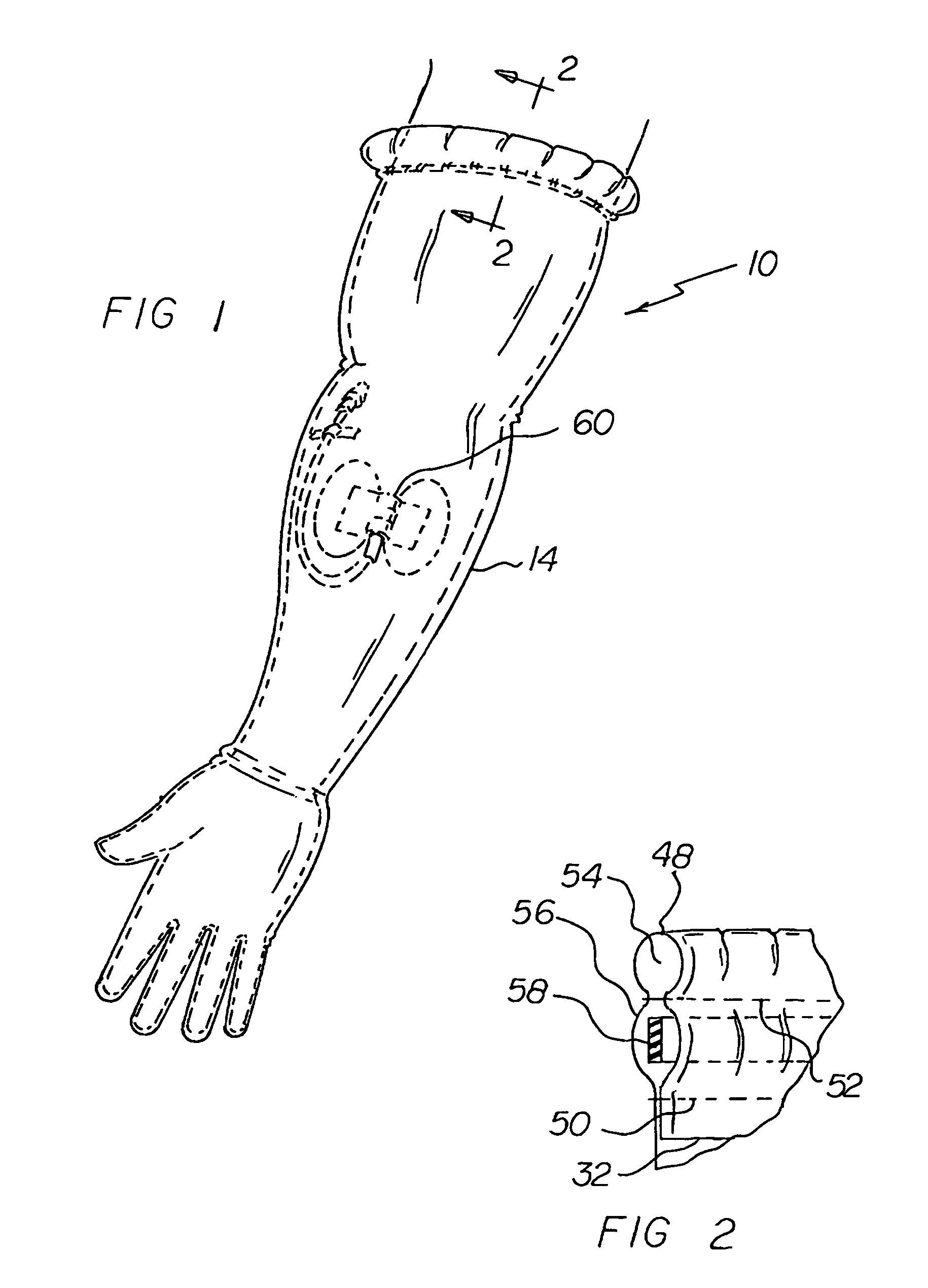 Shower/glove system
