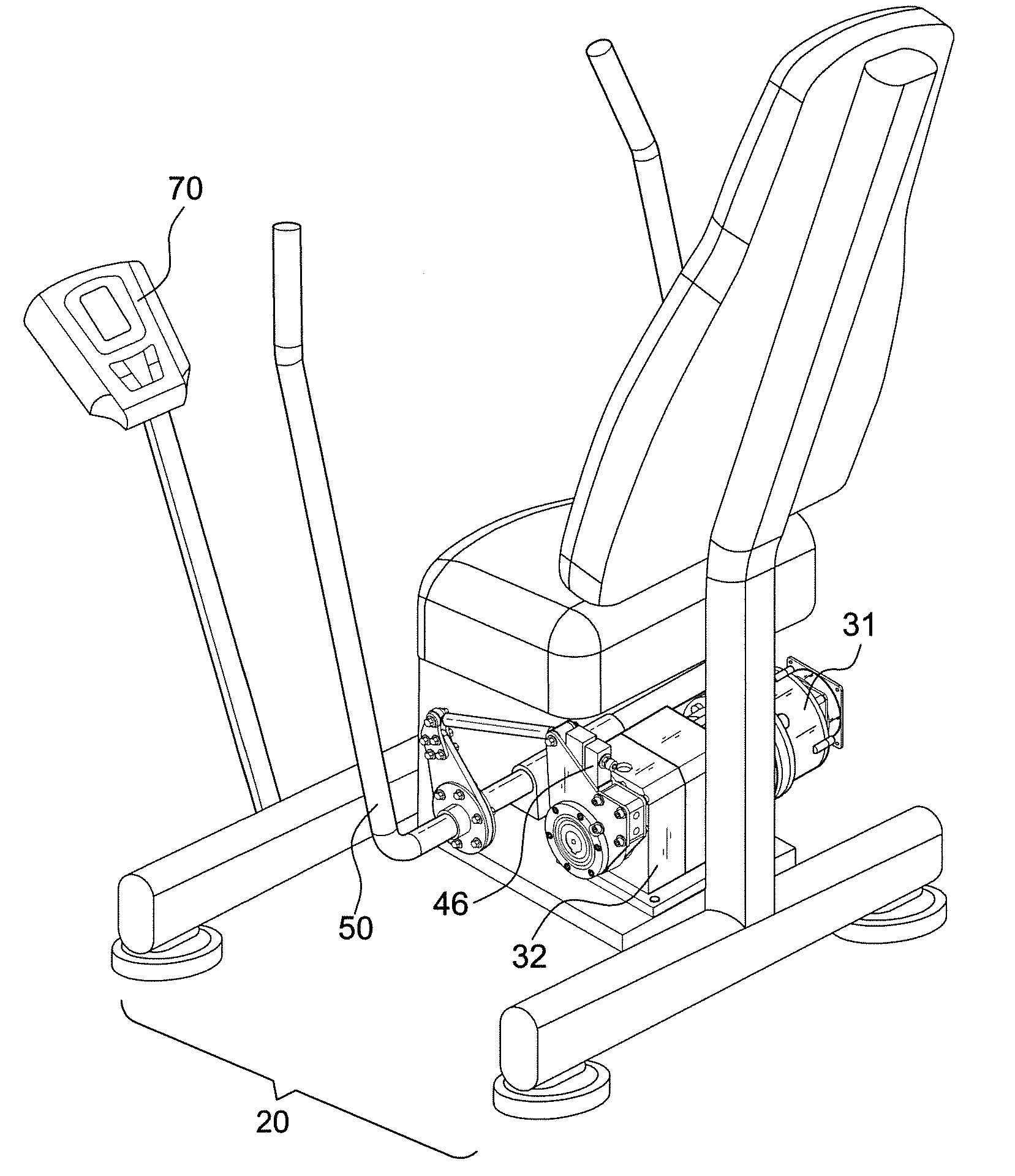 Strength training control device using motor assembled beam-type load cell