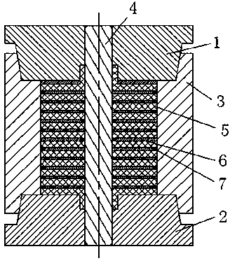 Rubber bellows model lamination manufacturing device and its manufacturing method