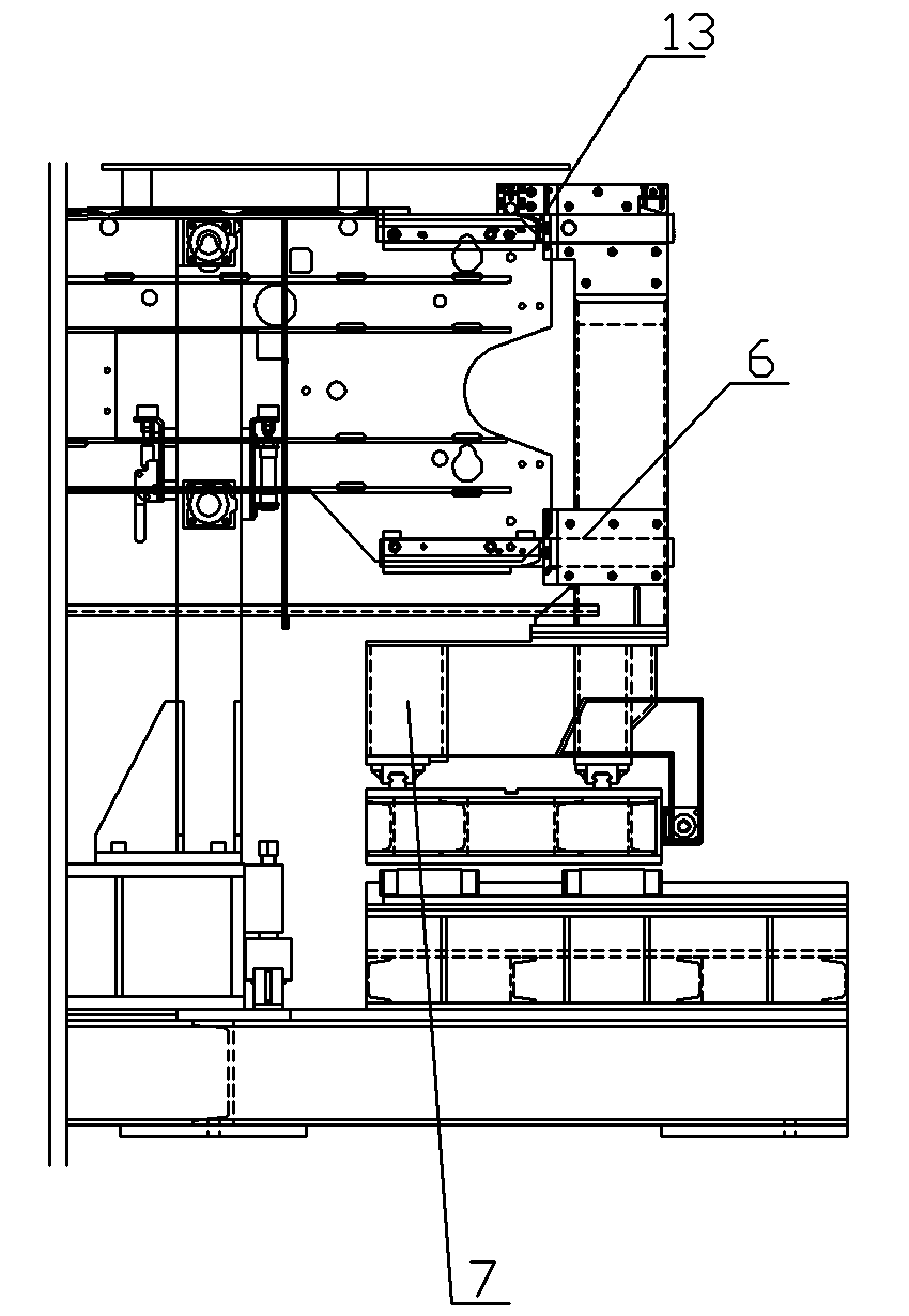 Assembly tooling for double assembly and main drive of head side plate on staircase and assembly method