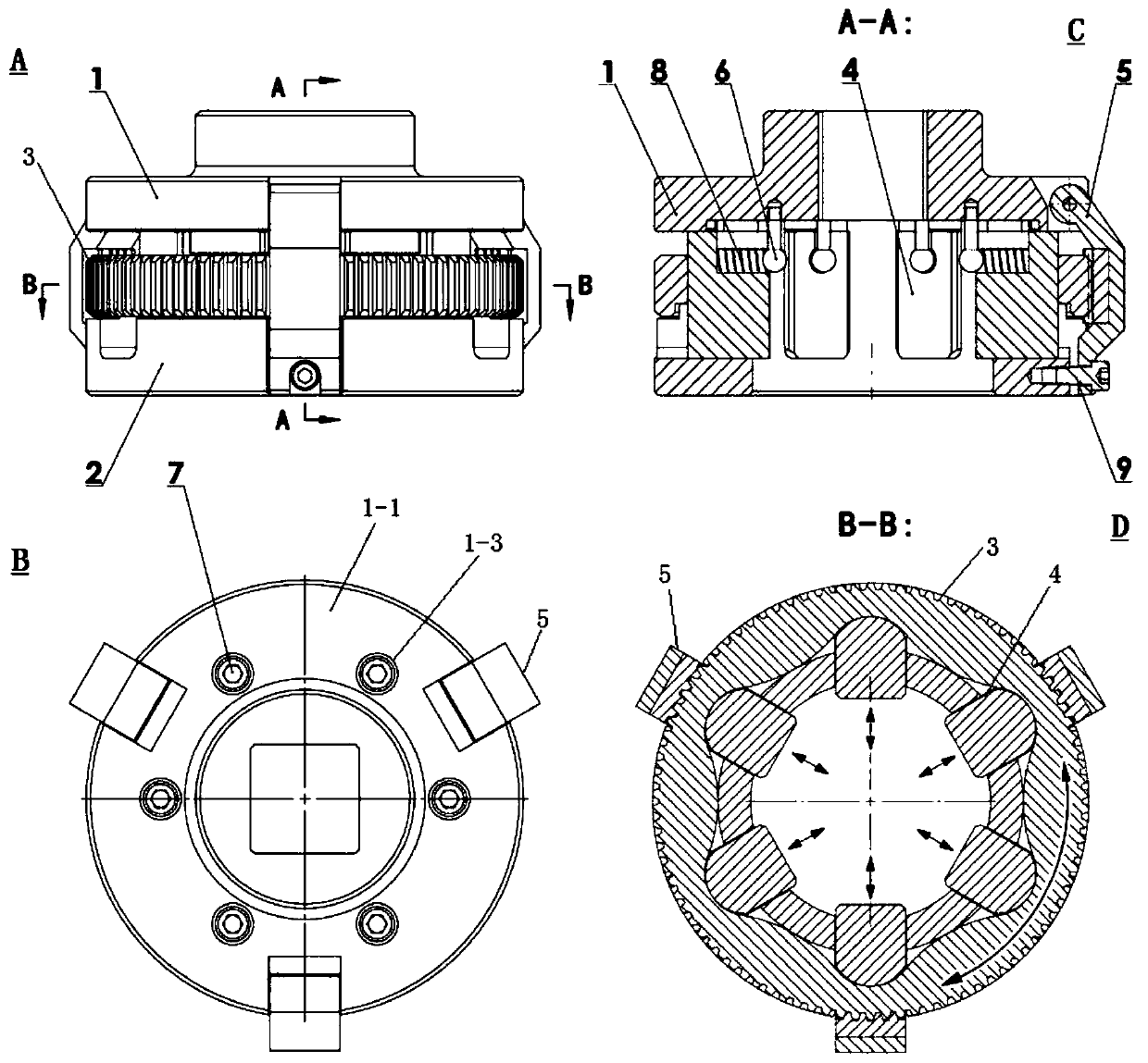 Adjustable bolt pre-tightening device and method for fastening bolt