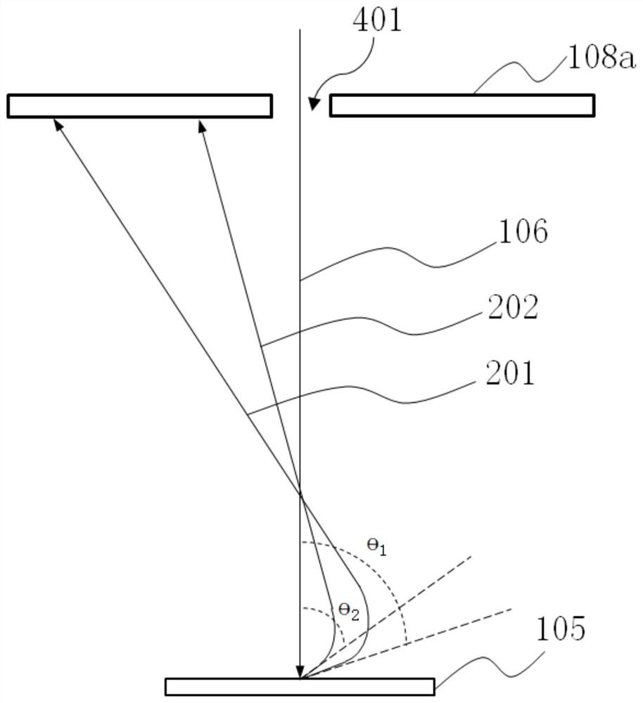 Secondary electron detector, charged particle optical imaging device and detection method