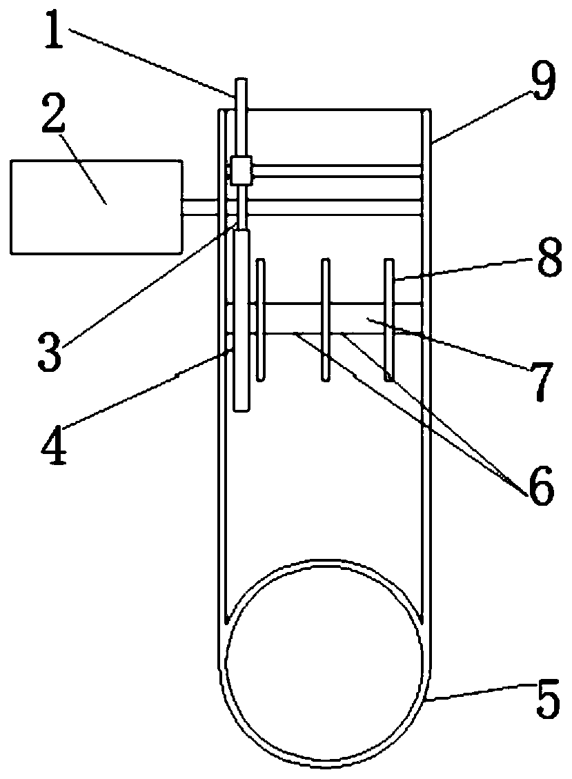 Electric lifting device for telegraph pole hoop