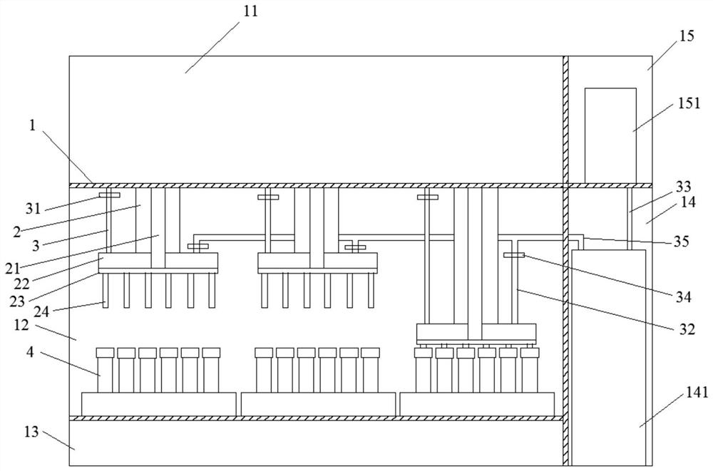 Anti-infection sterilization device for blood detection