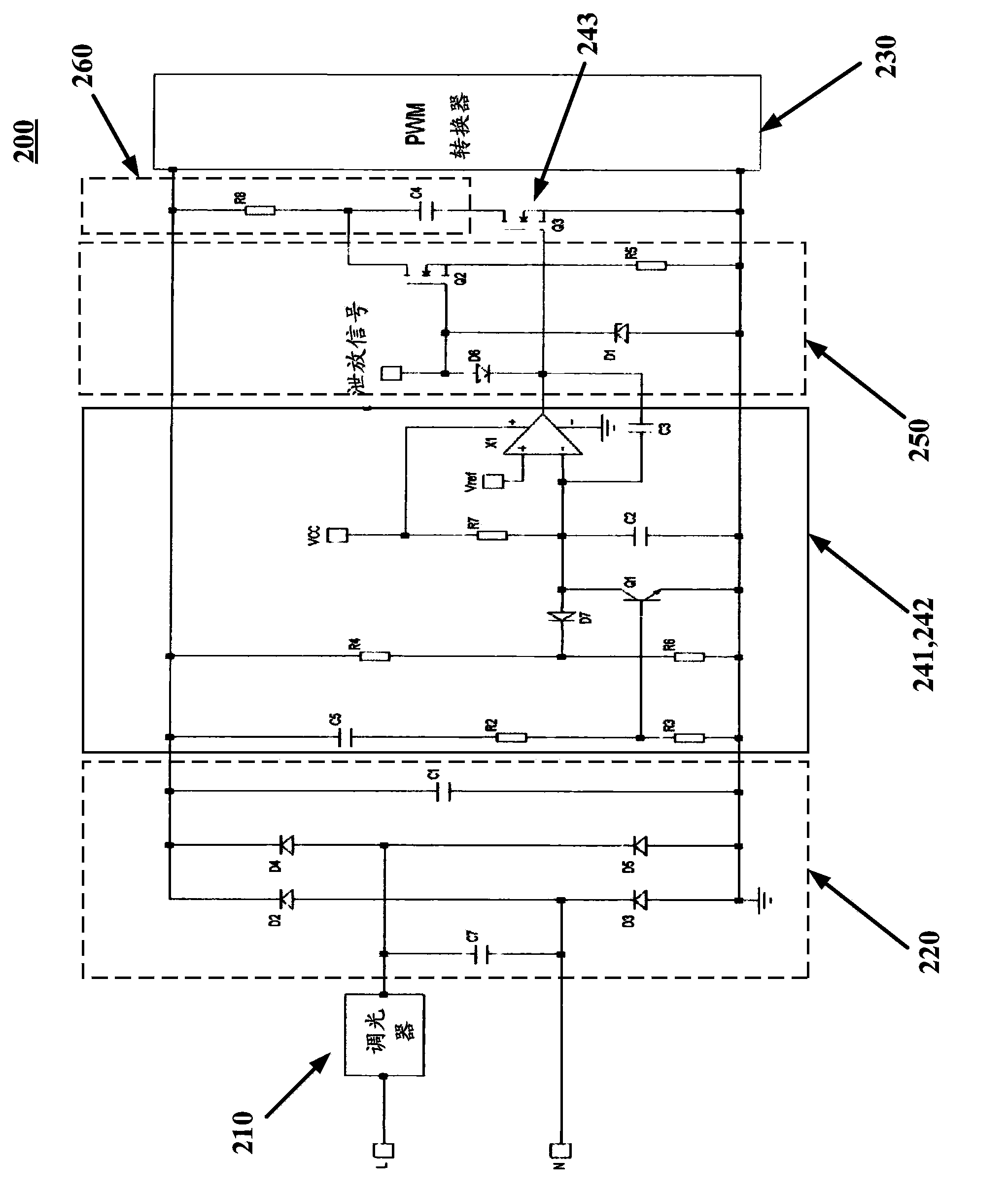 Phase-cut dimming control circuit and lighting control device