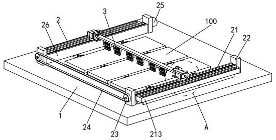Wood floor production and manufacturing flatness detection device