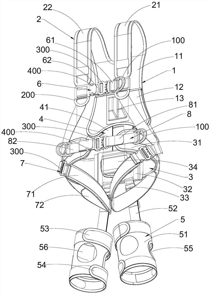 Flexible exoskeleton for high-place operation