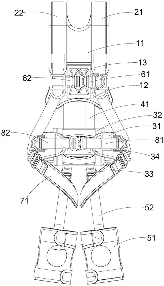 Flexible exoskeleton for high-place operation