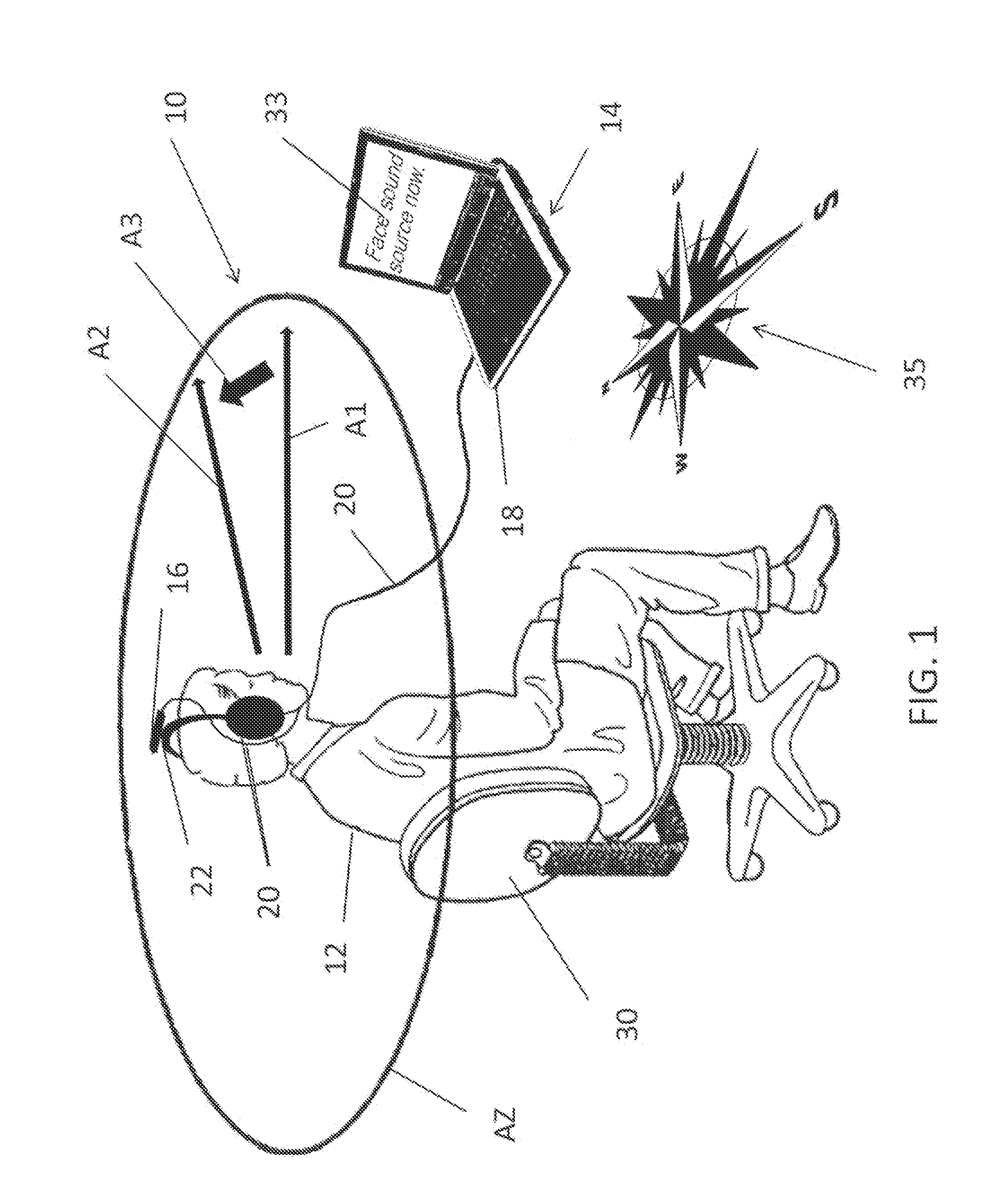 Method and apparatus for directional acoustic fitting of hearing aids