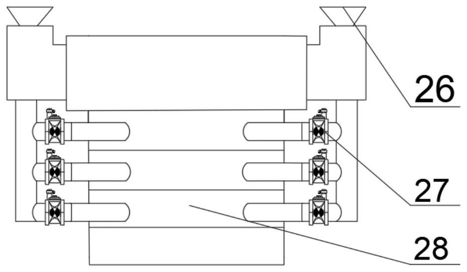 A device for controlling pressure in riser-inflated dual-gradient drilling