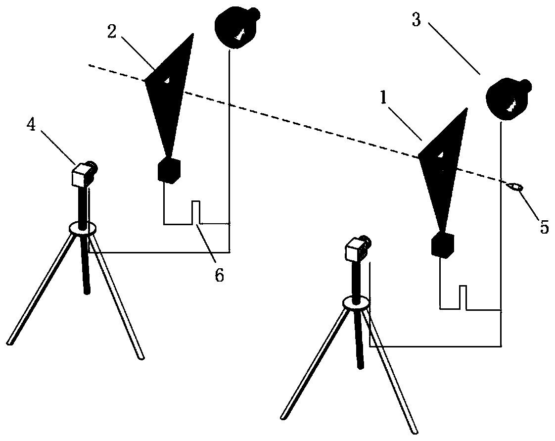 A method for measuring and calibrating the missed distance of laser target projectiles based on pulse shadow imaging