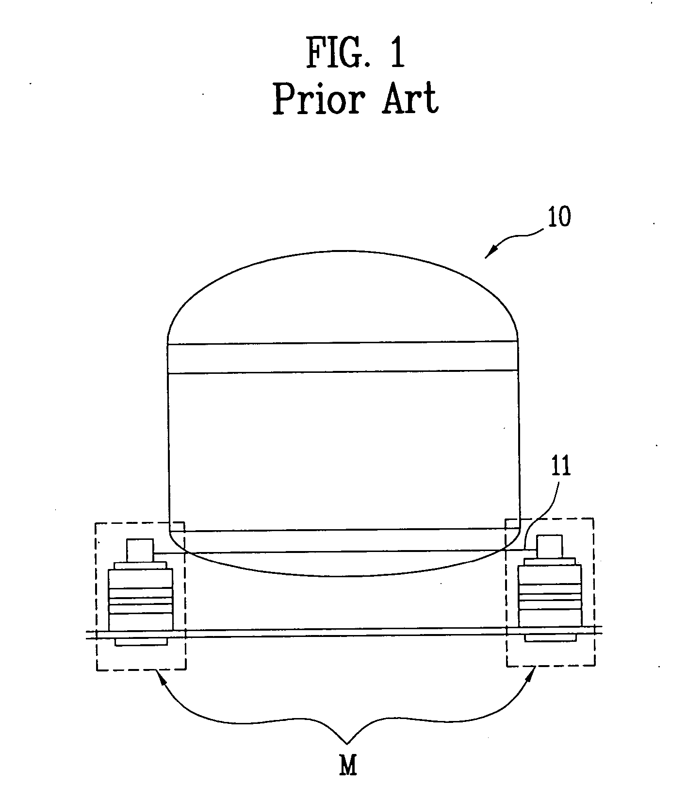 Elastic member for vibration absorption, and refrigerator using the same