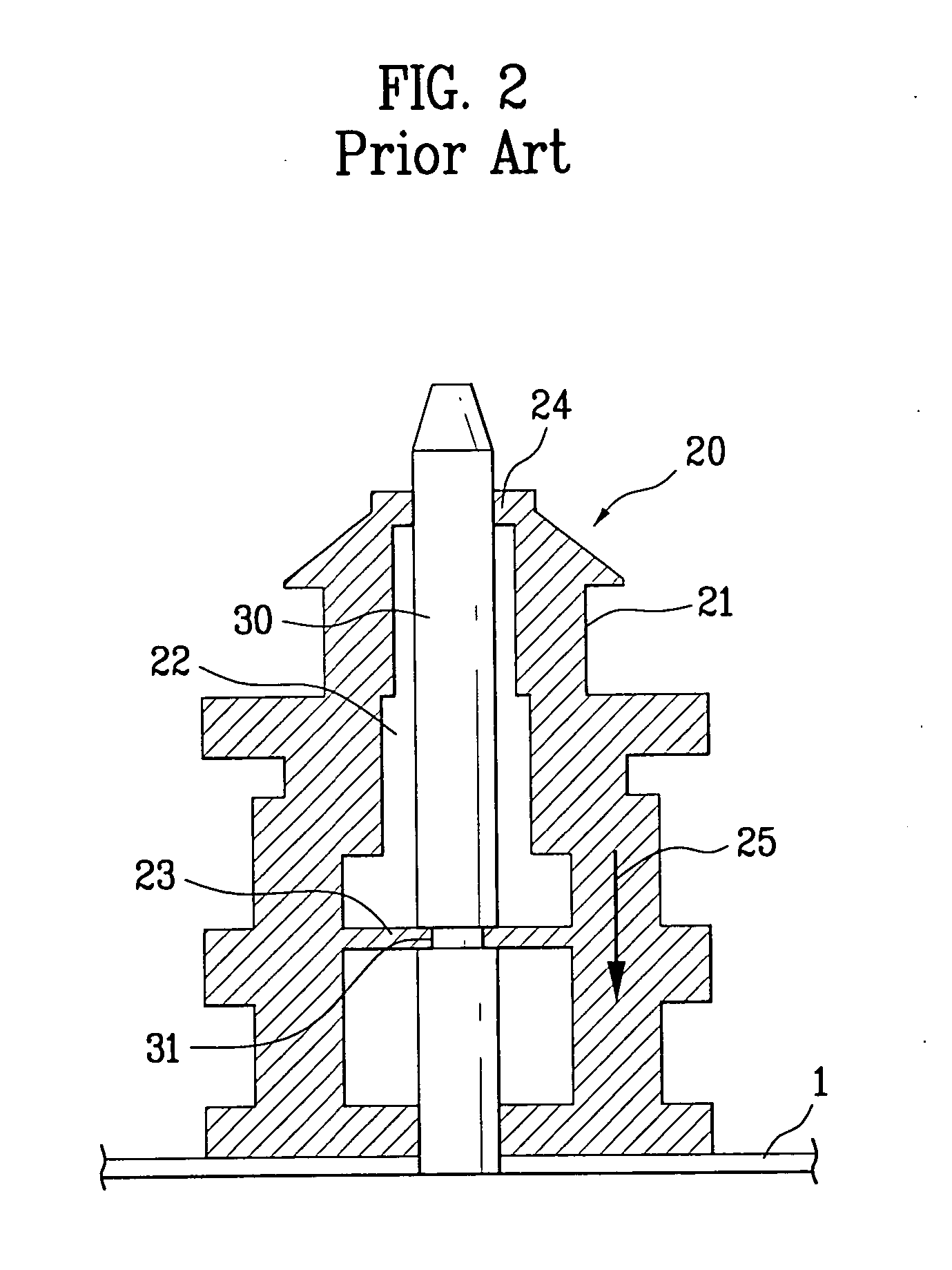 Elastic member for vibration absorption, and refrigerator using the same