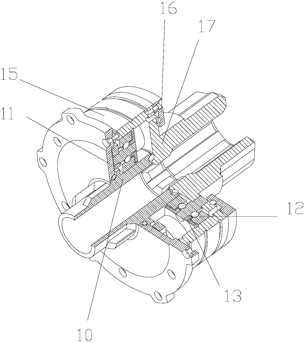 Multi-stage stator and rotor combined motor