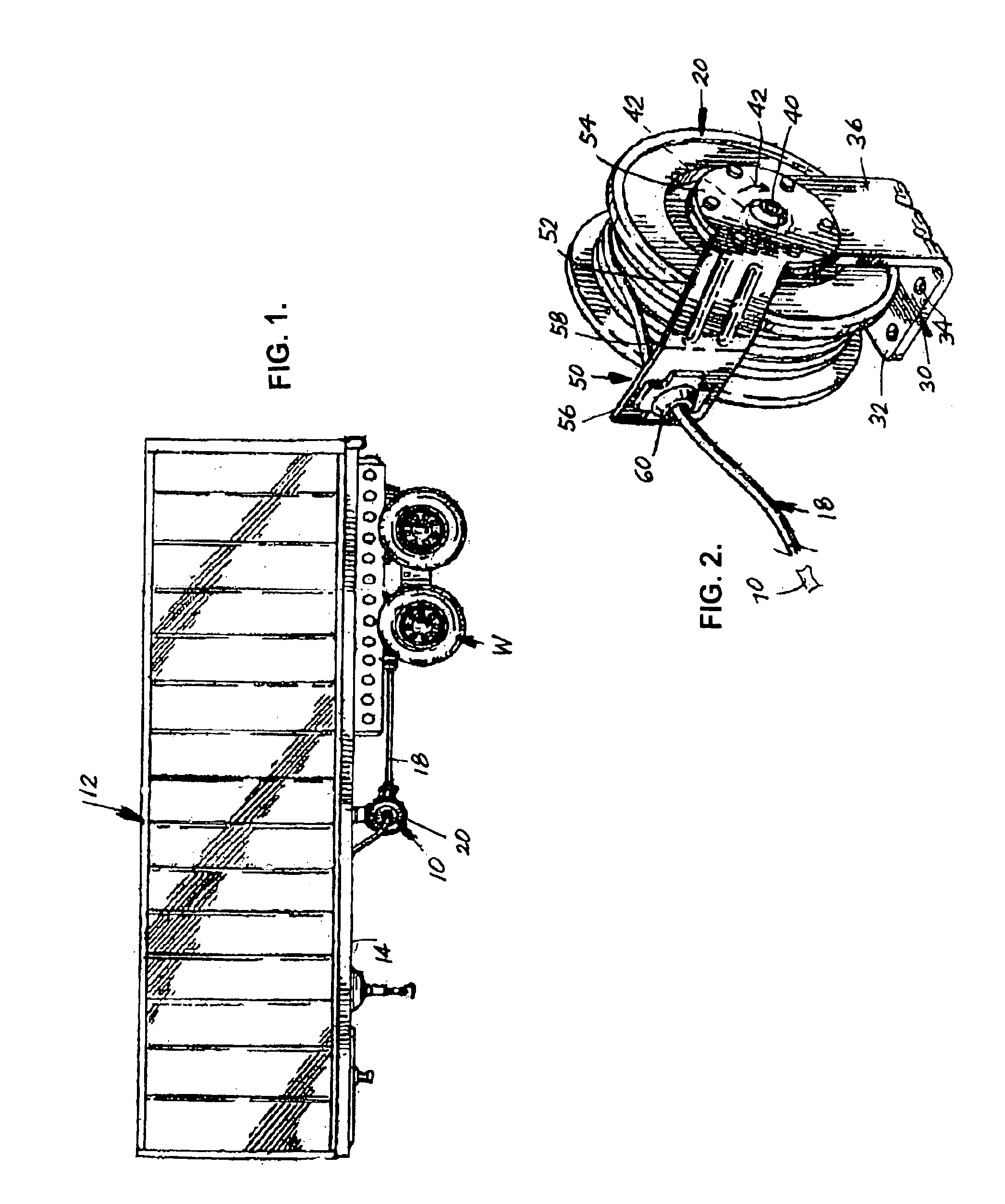 Fluid hose-supporting system for truck