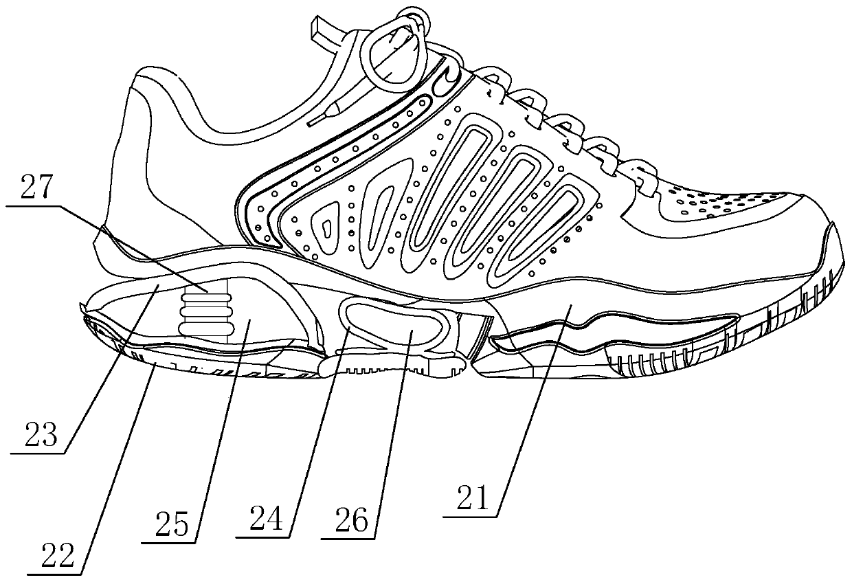 Child flatfoot correcting shoes and production process thereof