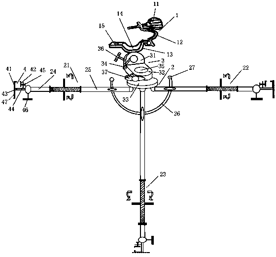 Fixing apparatus used for cable head replacement in box body