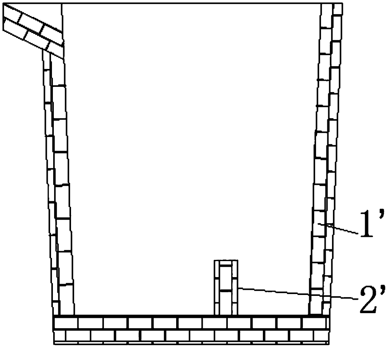 Ladle for spheroidizing and manufacturing process thereof