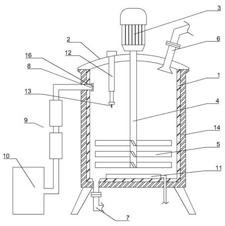 High-temperature-resistant epoxy resin purification device