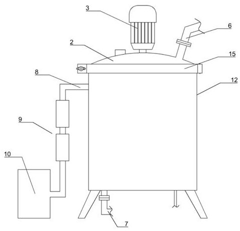 High-temperature-resistant epoxy resin purification device