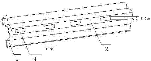 Horizontal bar for ladder type cable trays