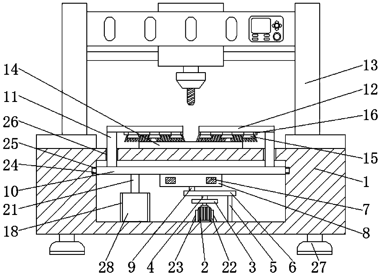 Intelligent production drilling device with automatic cleaning function