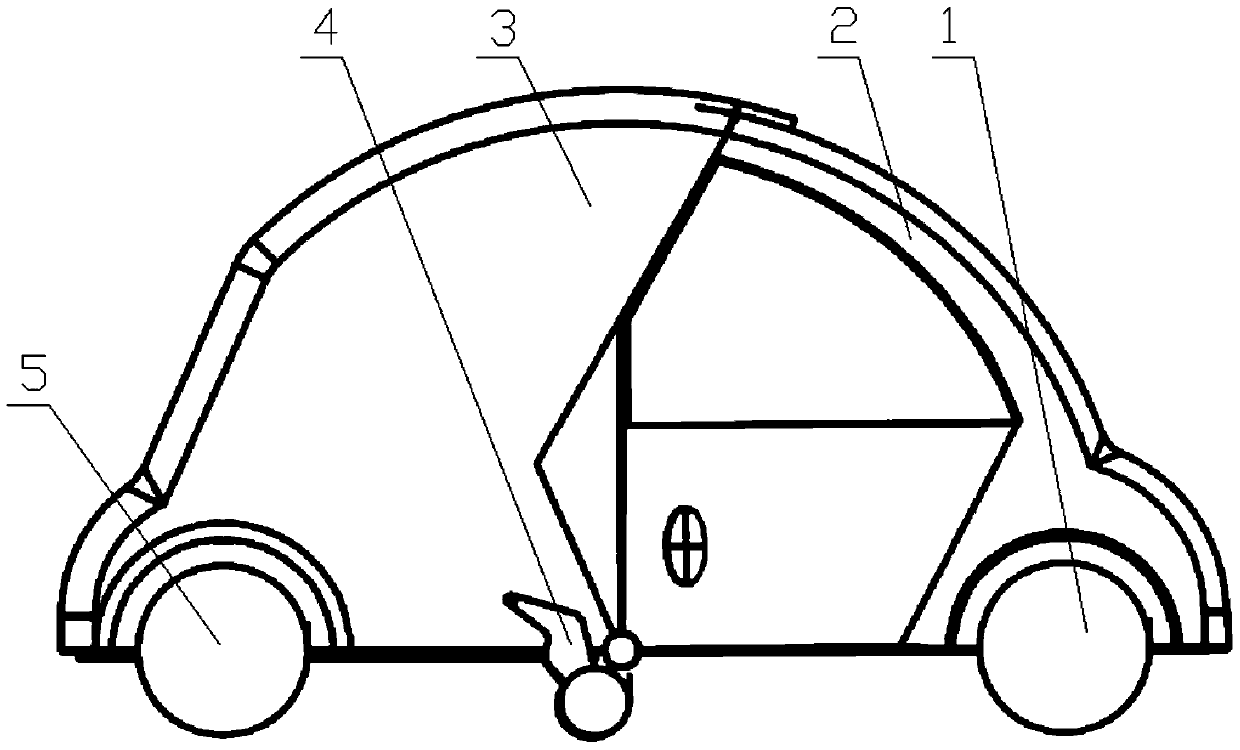 A folding electric car