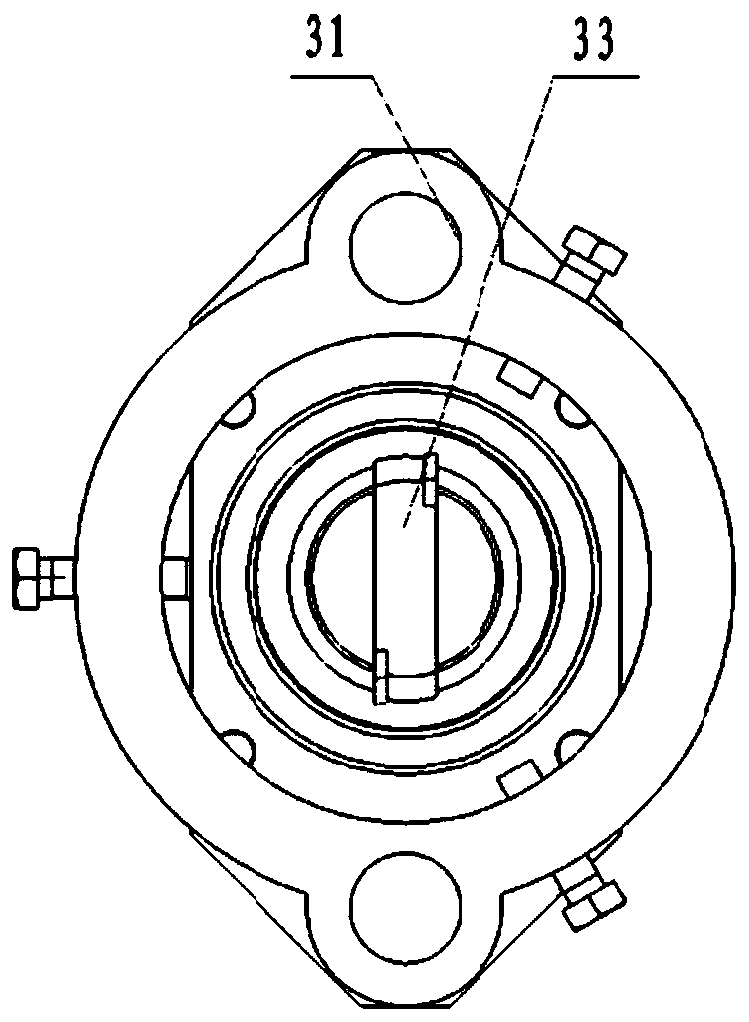 Repair boring machine for hydraulic support cover beam