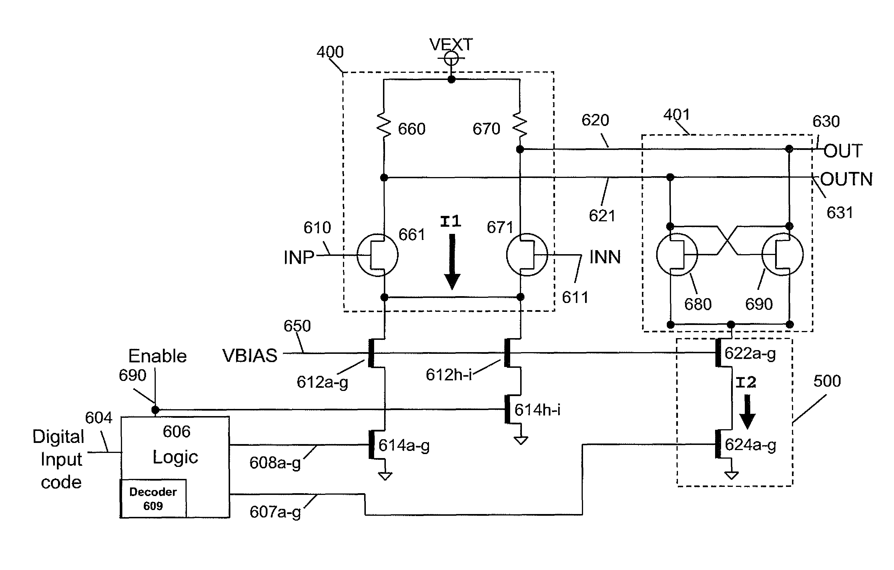 Digitally controlled CML buffer