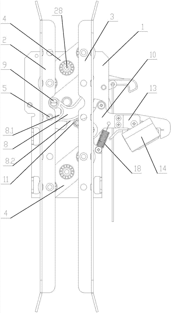 Integrated car door lock knife device