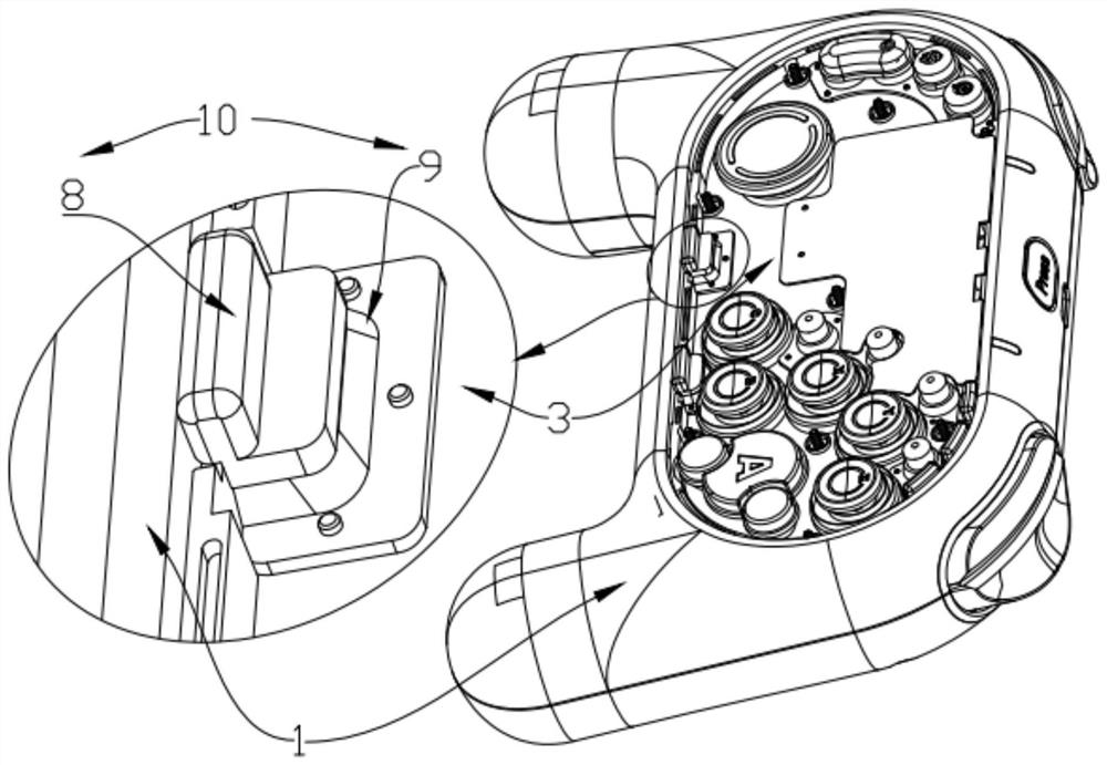 Gamepad side key structure