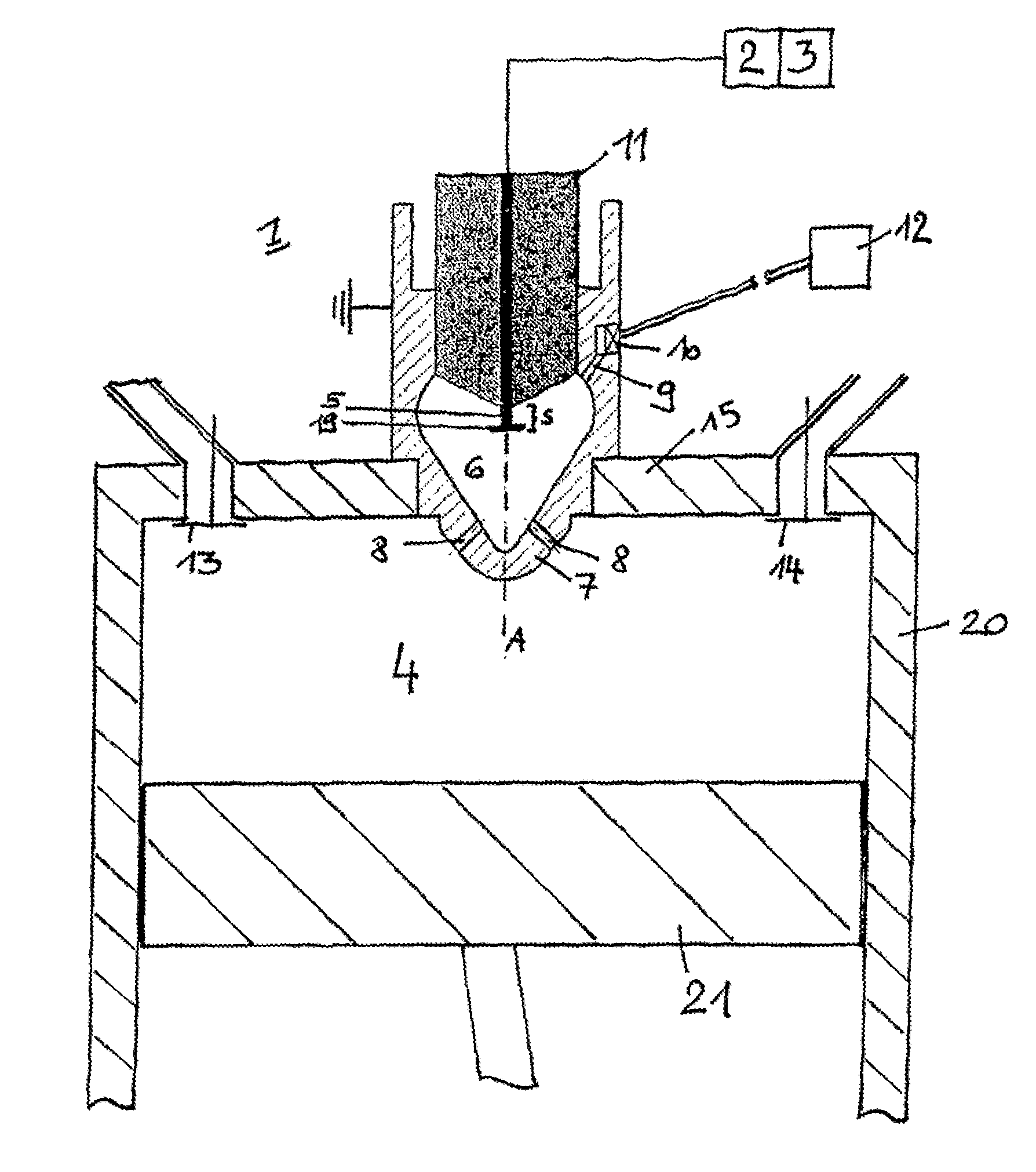 Device for igniting a fuel/air mixture
