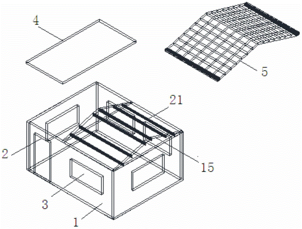 Novel house capable of being fast disassembled and assembled and assembling method thereof