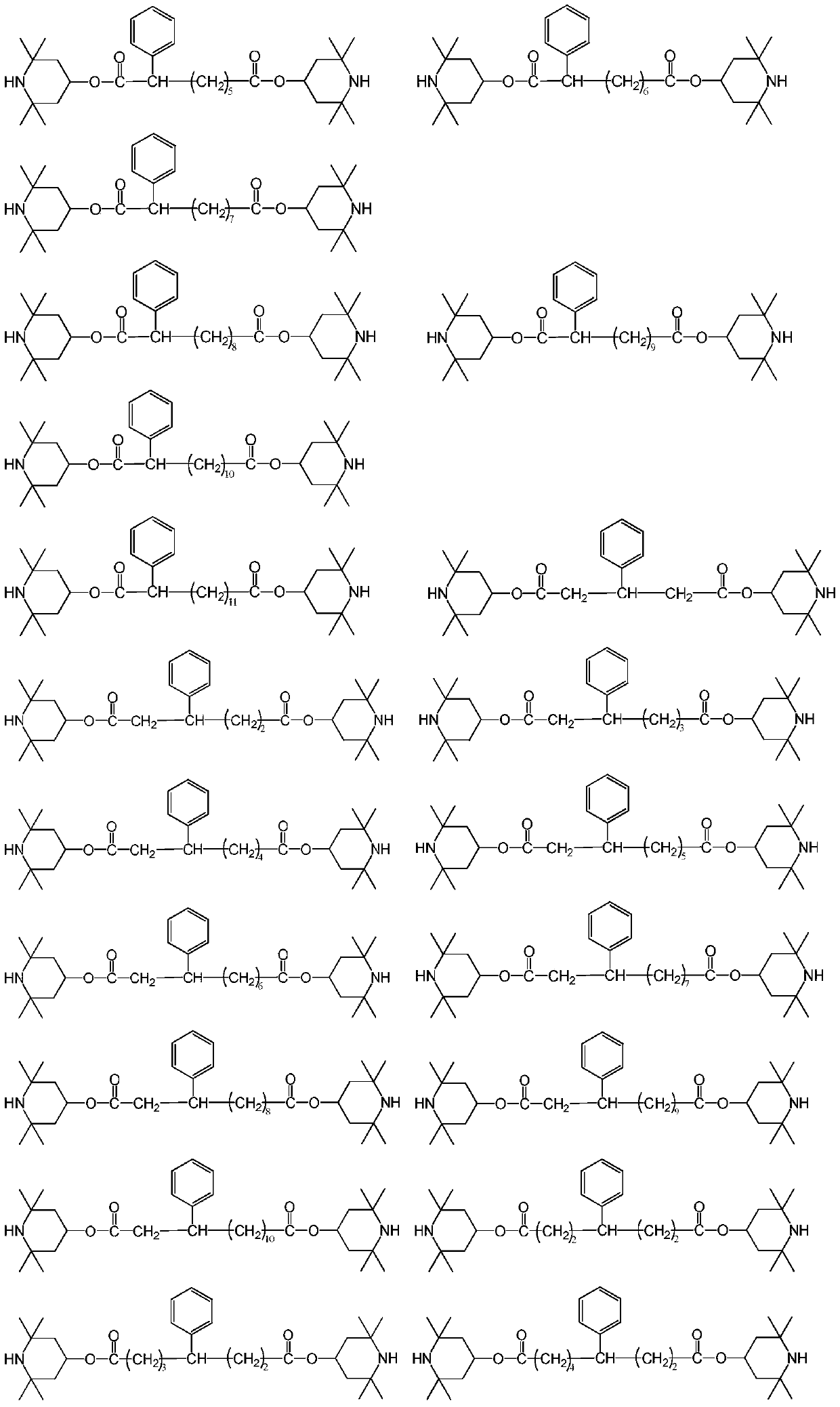 Novel light stabilizer compound and preparation method and application thereof