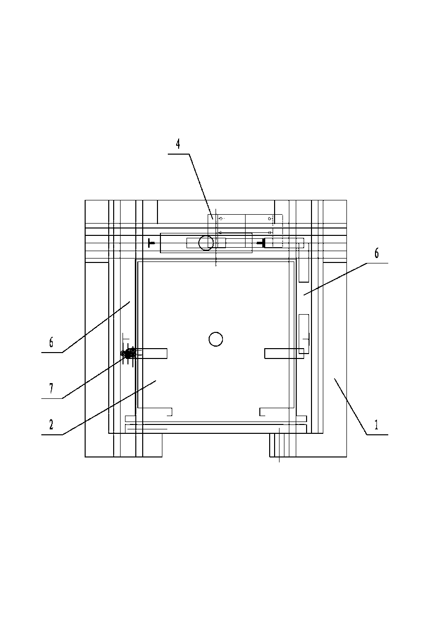 Counterweight post-positioned elevator without machine room