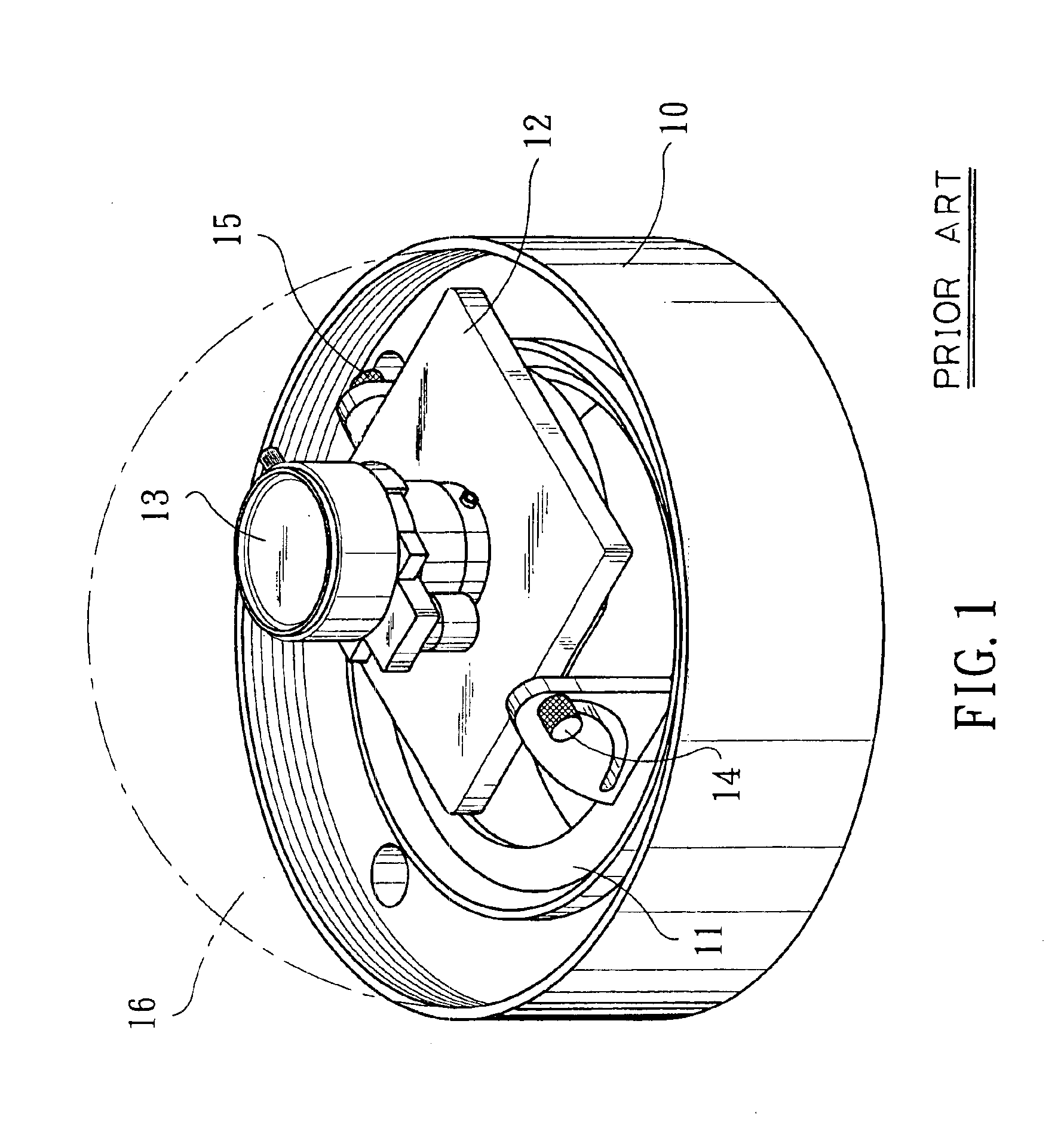 Lens holding structure for wall-mounted surveillance camera