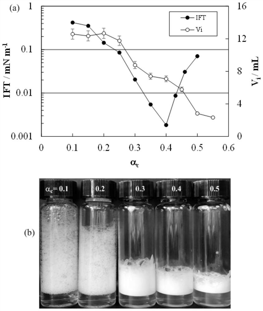 Surfactant system with high foam performance and ultralow oil/water interfacial tension and application thereof