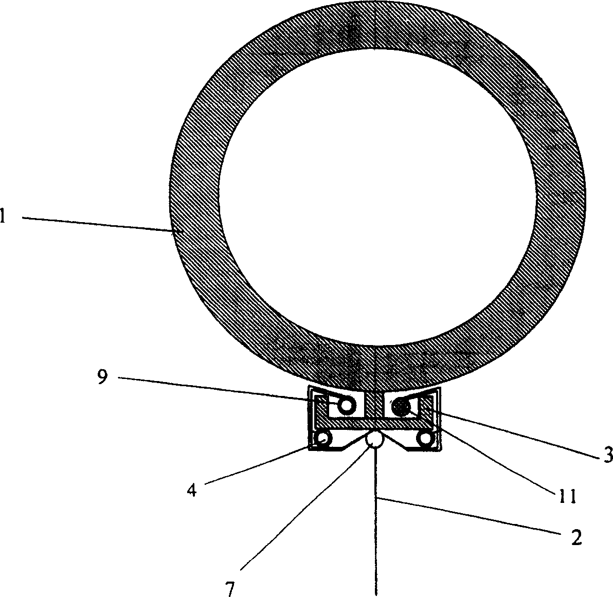 Flag fluttering device without wind