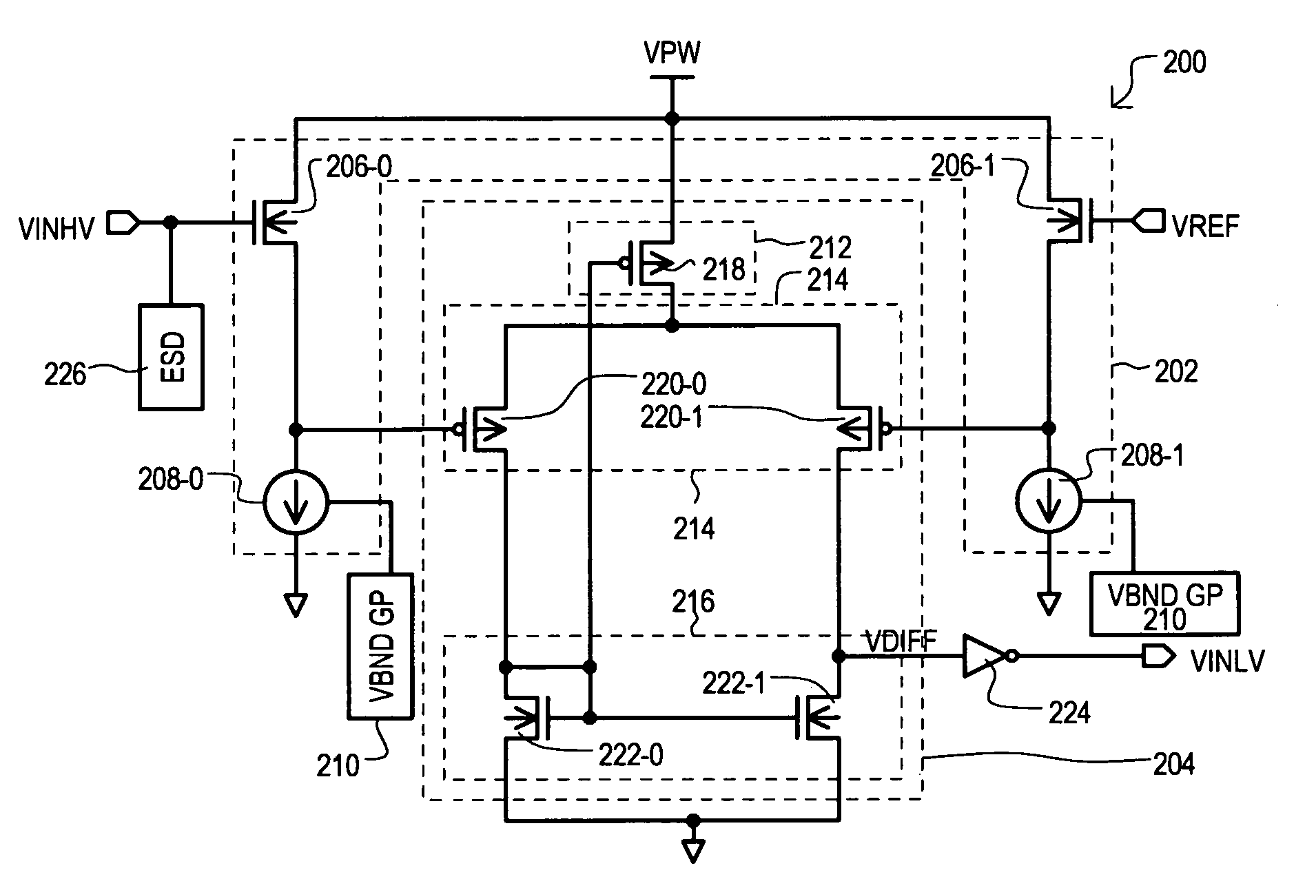 Level shifting input buffer circuit