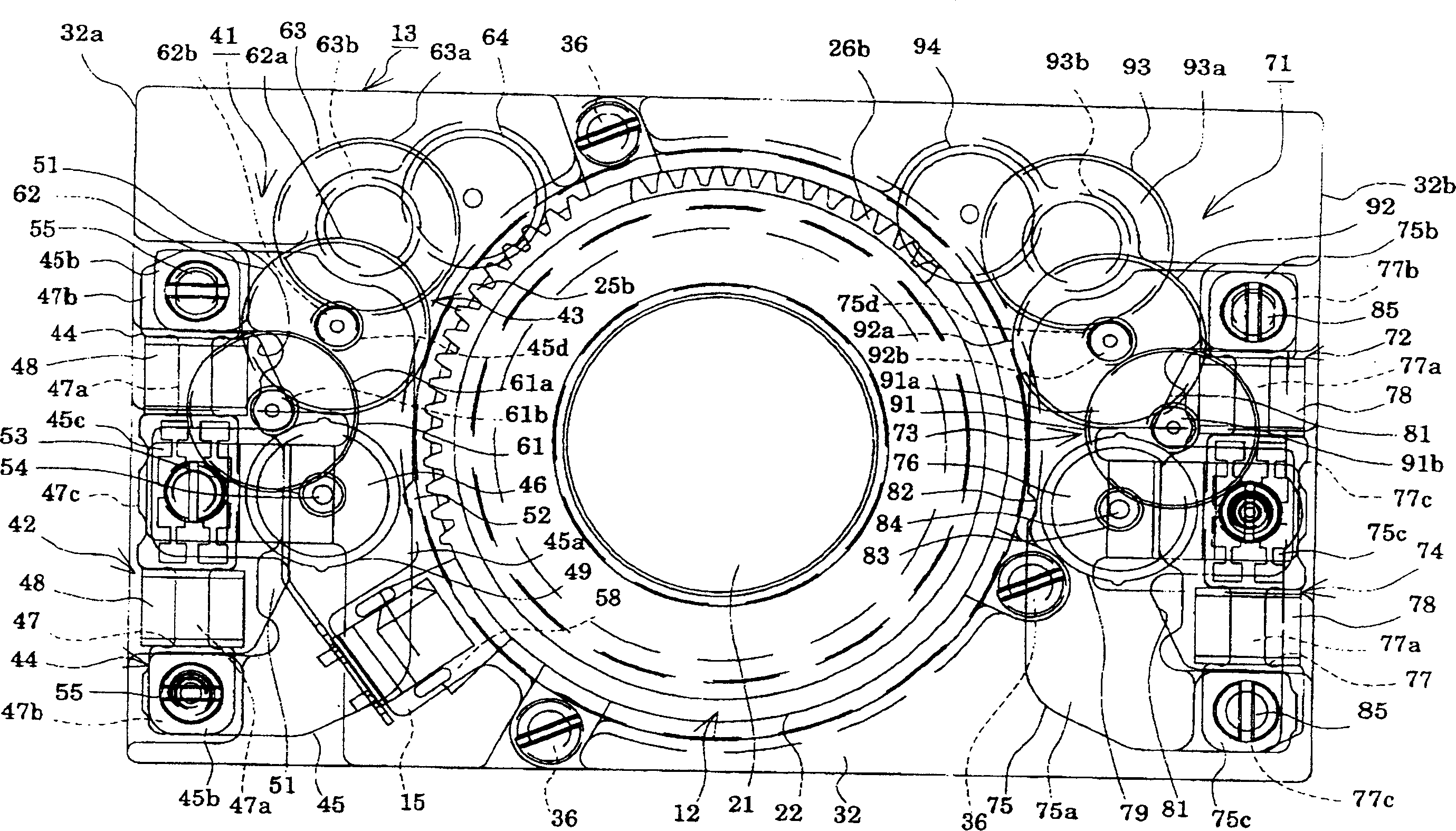 Lens cone driving device, and lens driving module and camera module