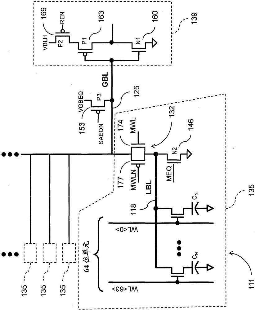 Semiconductor apparatus and methods for single-ended eDRAM sense amplifier