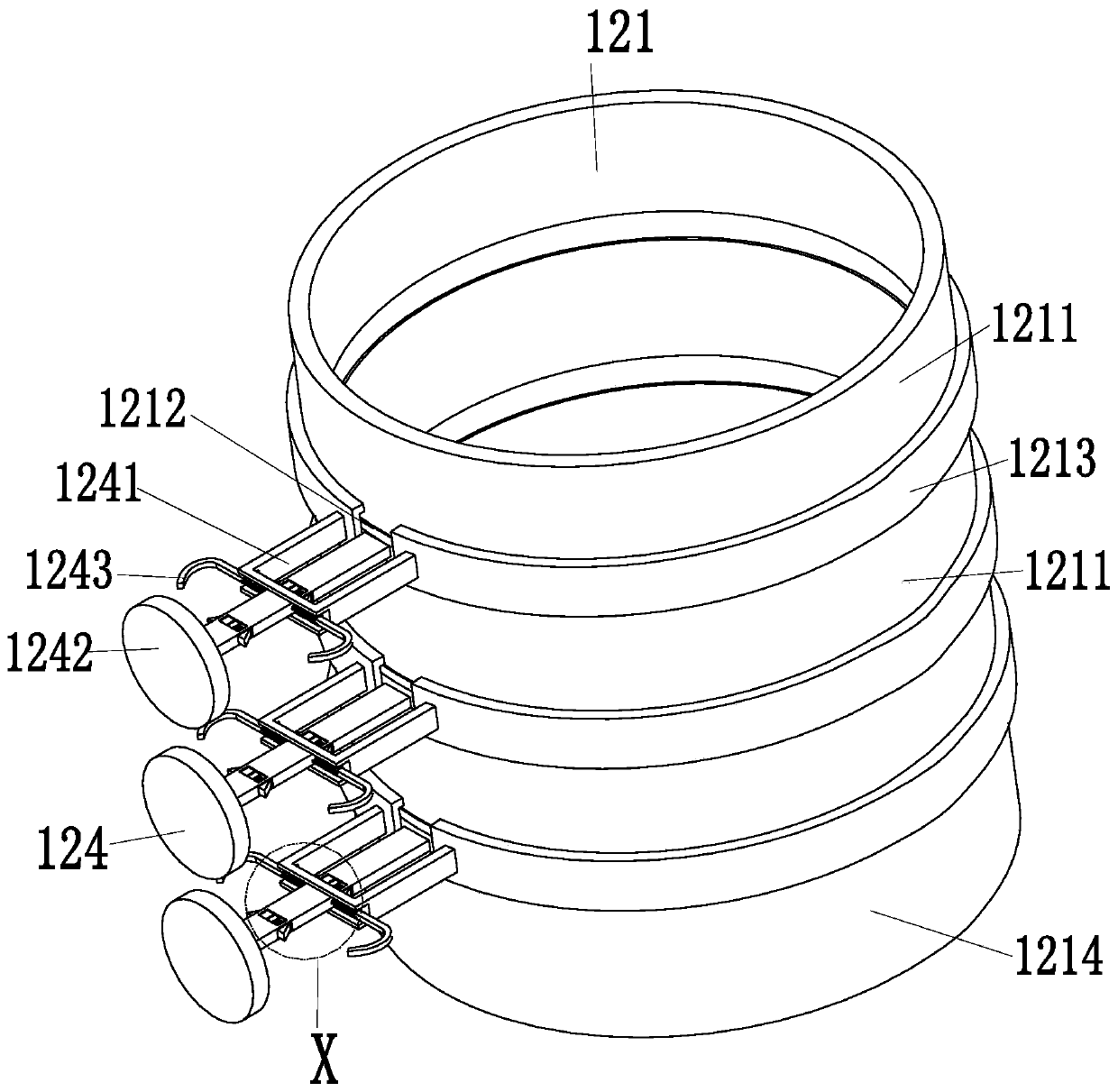 A stone flushing device