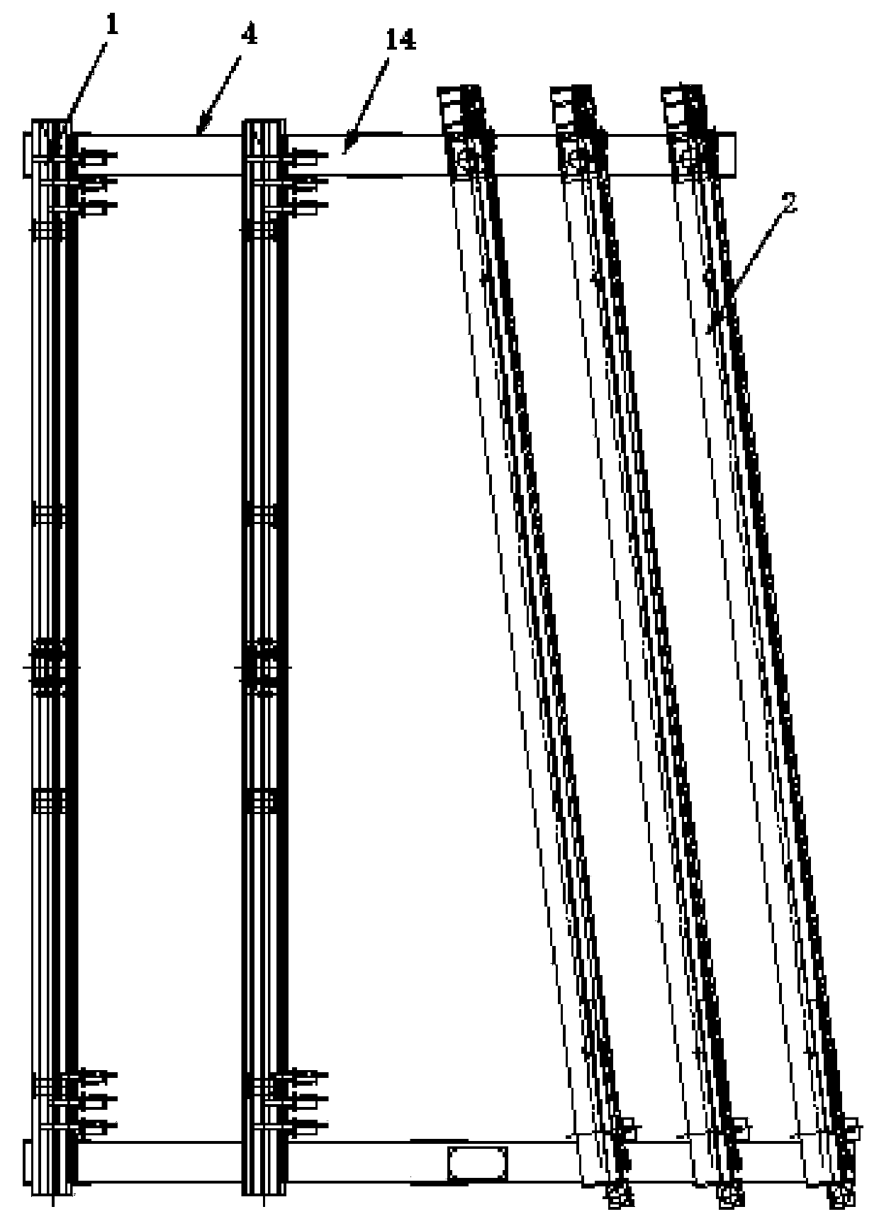 Integrated online cutting platform of automobile glass production line