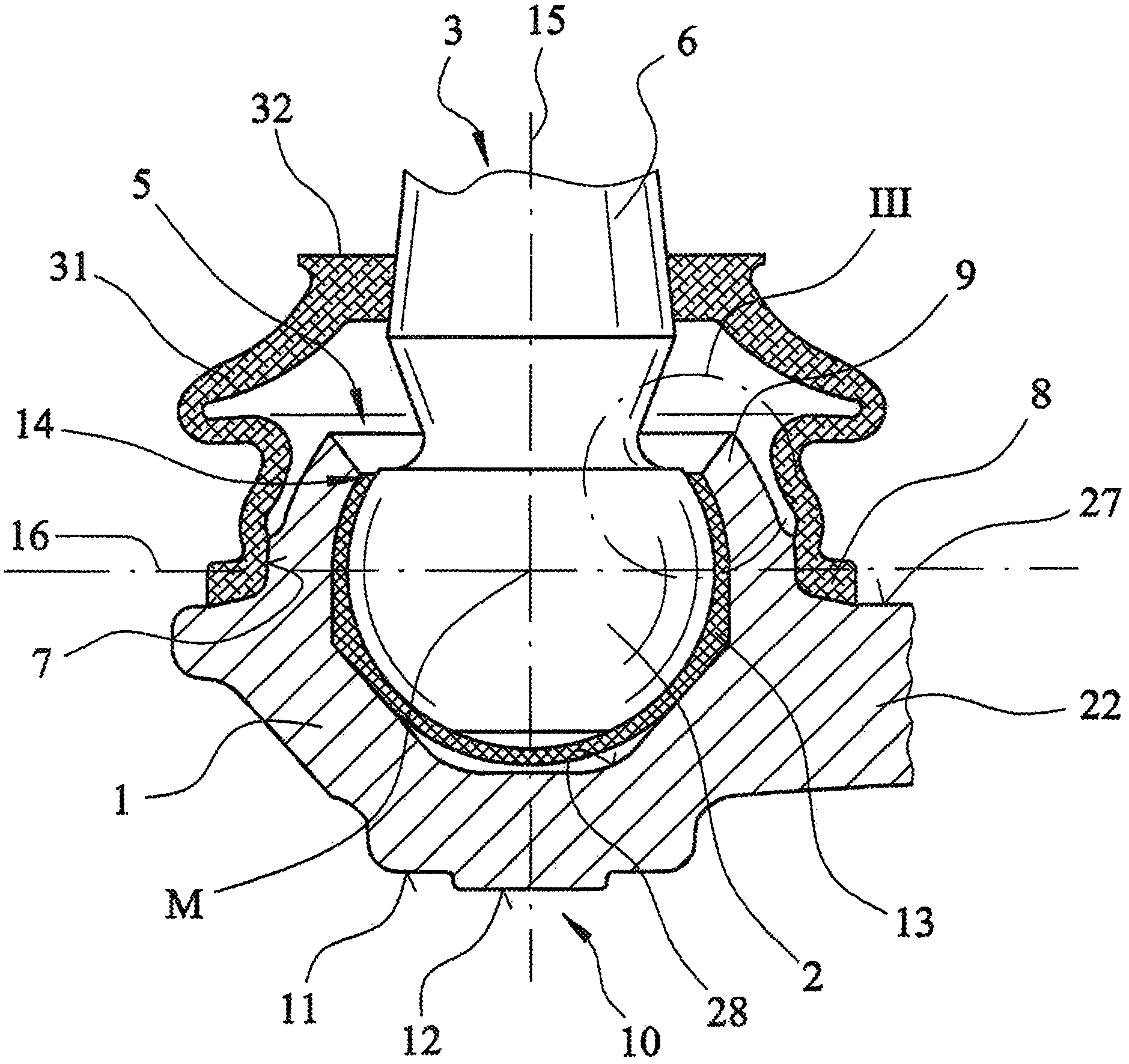 Ball joint and method for the production thereof